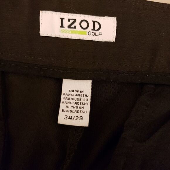 Izod Mens golf pants flat front 34/29 Pre-owned - Picture 3 of 5